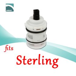 Fits Sterling replacement plastic or metal stem and cartridge –Are Sheng